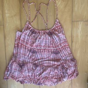 Free People // Crisscrossed spaghetti strap top